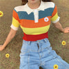 Rainbow knit t-shirt yv42061
