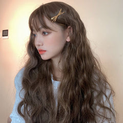Lolita brown long curly hair wig YV43550