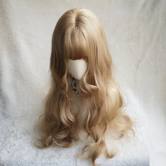 Golden lolita long roll wig yv42601