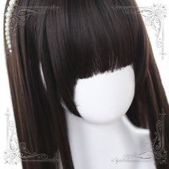 Lolita long straight wig YV42921