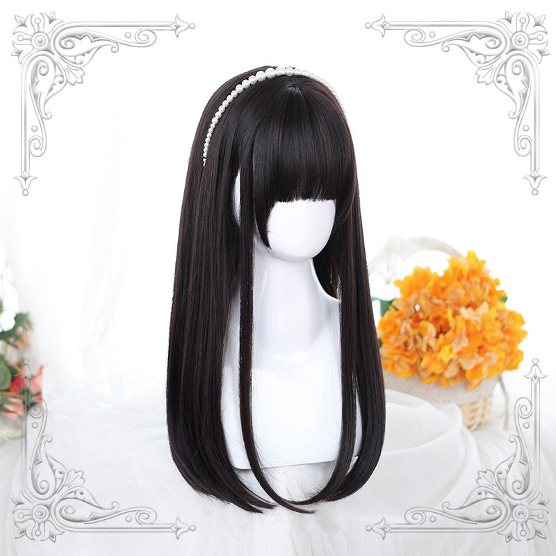 Lolita long straight wig YV42921
