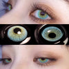Teal contact lens (two pieces) YV46082