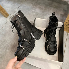Black Martin boots yv46057