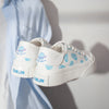 Summer time blue canvas shoes YV43924