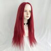 lolita red long straight wig yv31108