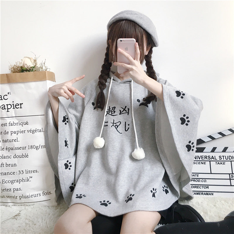 Cute cat embroidered coat YV40959