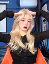 Lolita golden long curly wig YV46100