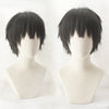 Yugi Amane cosplay natural black wig YV43449