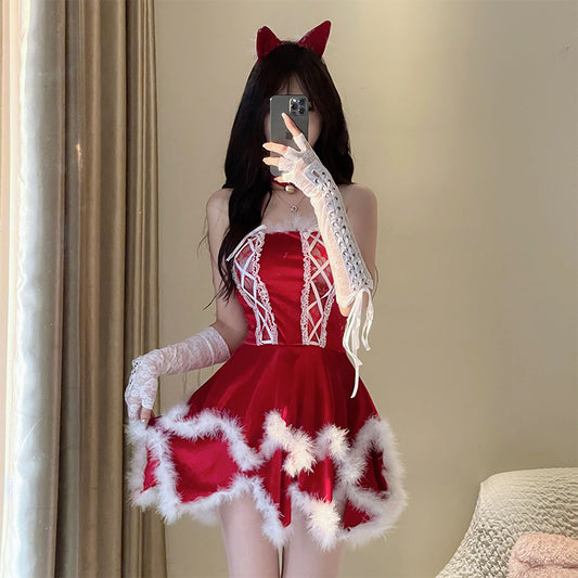Christmas cosplay bunny dress suit yv31324