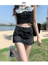 high waist denim skirt yv31451