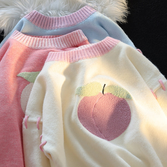 Cute peach sweater yv31424
