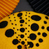Yellow dot beaded beret yv42600