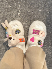 Cute plush slippers YV46091