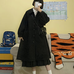 Black long coat YV43538