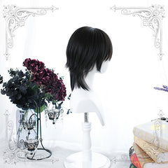 Harajuku brown black short wig YV46087