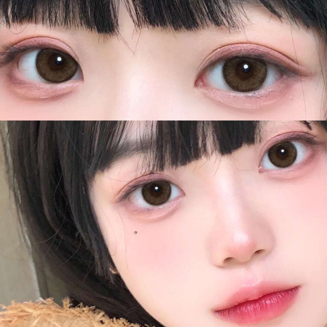 Kawaii brown contact lenses(TWO PIECES)YV44527