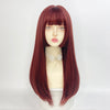 lolita red long straight wig yv47104