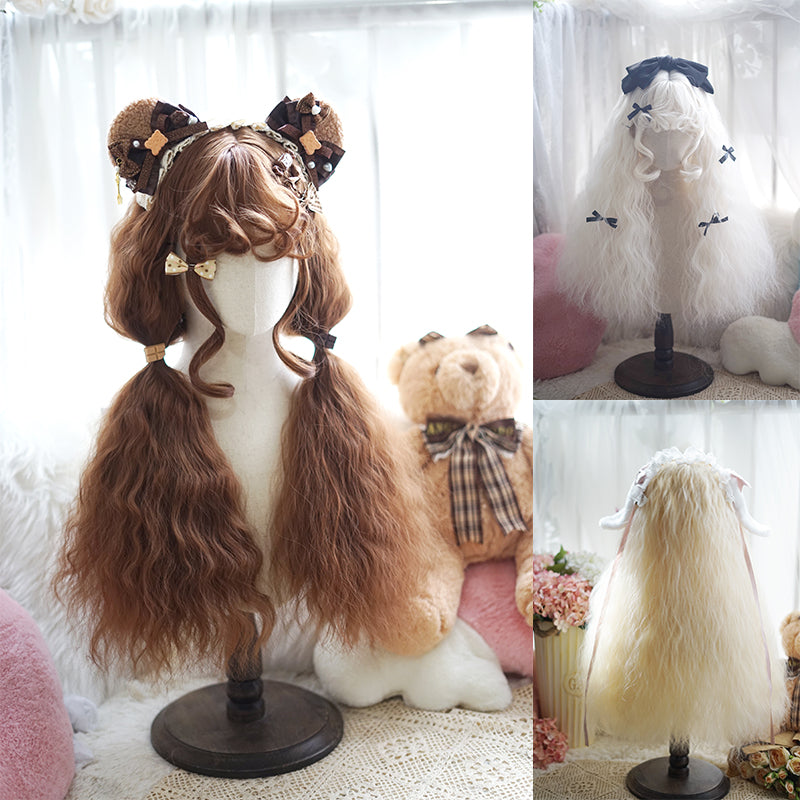 Lolita Vintage Wool Roll Wig yv31123