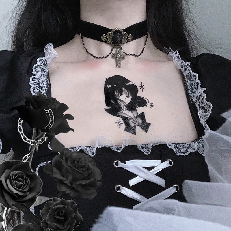 Rose cross necklace YV43647