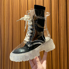 Harajuku transparent Martin boots yv46034