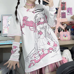 Japanese cartoon anime T-shirt yv30207