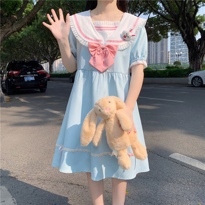 Jfashion cute bow rabbit dress YV43874