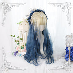Harajuku Gentle Blue Curly Wig YV44534