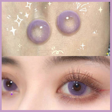 Purple contact lenses (two pieces) yv30860