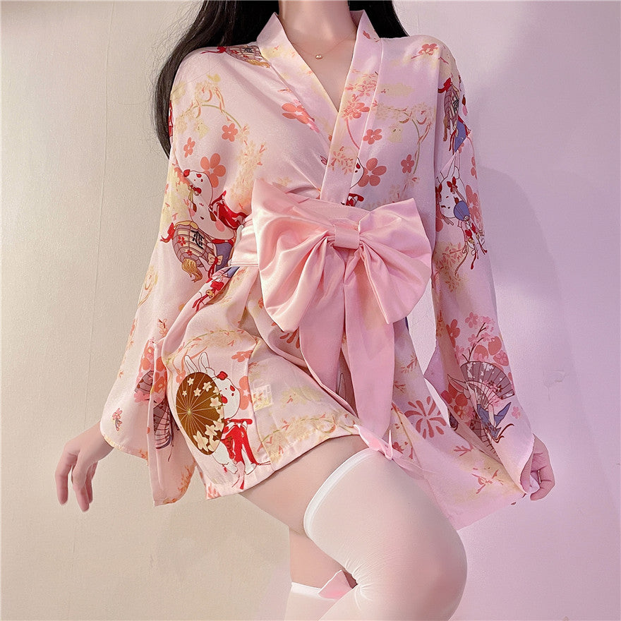 Japanese cherry blossom bow kimono yv30858