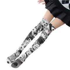 Japanese anime print stockings yv31094