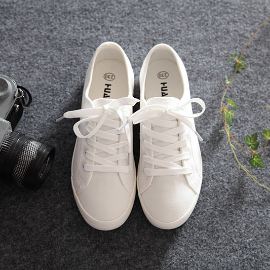 White Canvas Shoes (Size 38) yv0212
