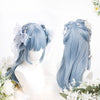 Lolita blue long straight hair yv42473