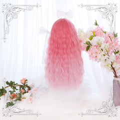 Harajuku cherry powder Lolita sheep roll long wig YV42409