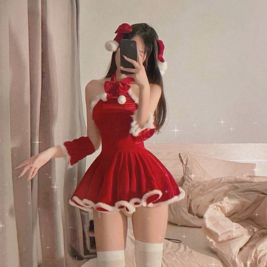 Christmas cosplay bow dress suit yv30415