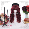 Daily Lolita Red Medium Long Curly Hair YV42779