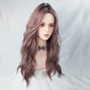 Lolita pink long curly wig yv30900