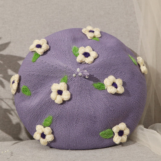Cute flower beret yv31389