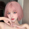 Lolita Pink Short Straight Wig YV46108