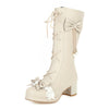 Lolita bow middle boots YV43664