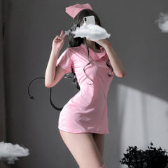 Sexy nurse uniform maid outfit yv30929