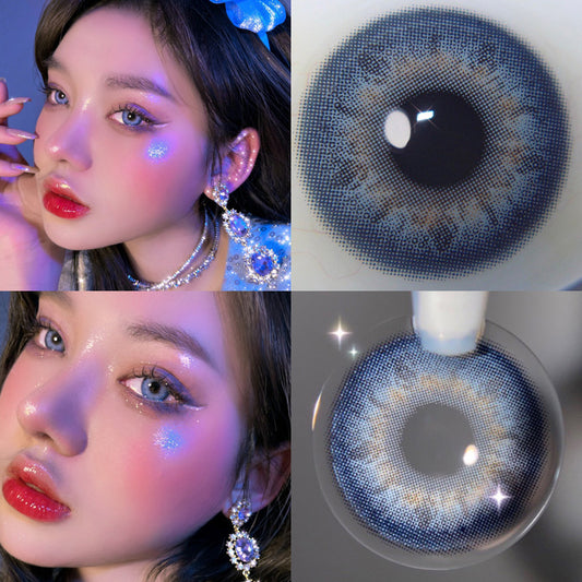 Blue contact lenses (two pieces) YV46084