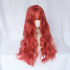 Lolita Orange Long Curly Wig YV43559