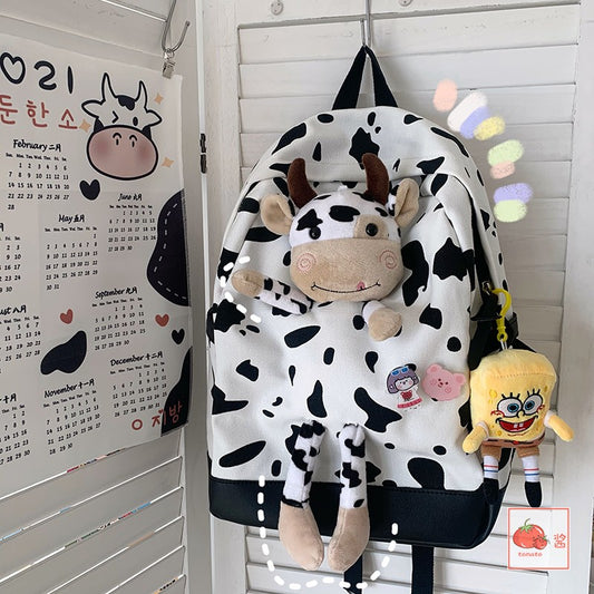 Japanese Harajuku cow backpack yv30478