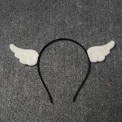 White angel wings headband headwear YV43512