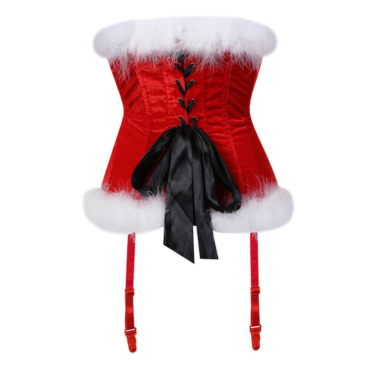 Christmas sexy tie bow top yv30497