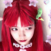 Lolita red long straight wig yv42299