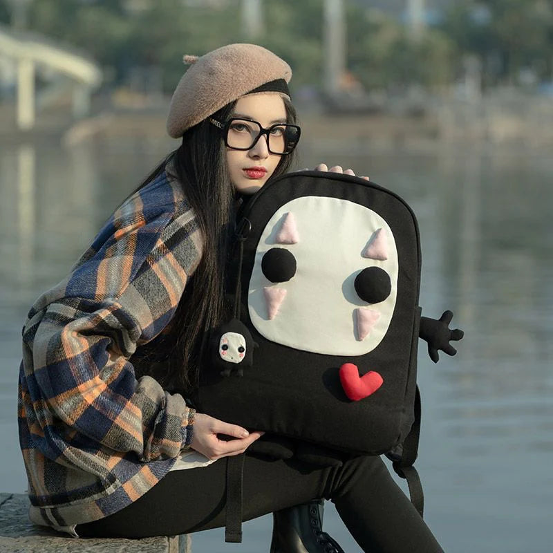 Cute faceless male backpack yv82954