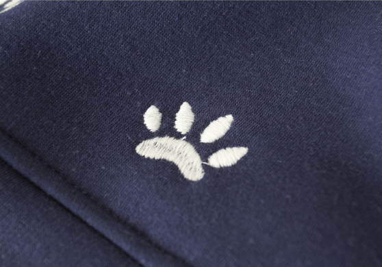 Cat students round neck long sleeve fleece jacket YV283