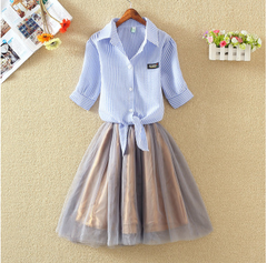 Sweet short Sleeve Two-piece Dress Set YV2068