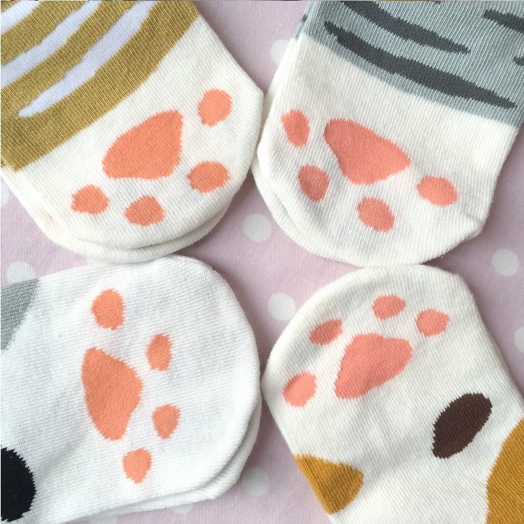 Kawaii Neko/Cat Socks three pairs YV2083